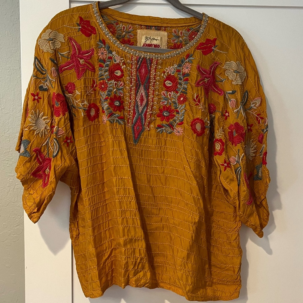 Johnny Was embroidered top